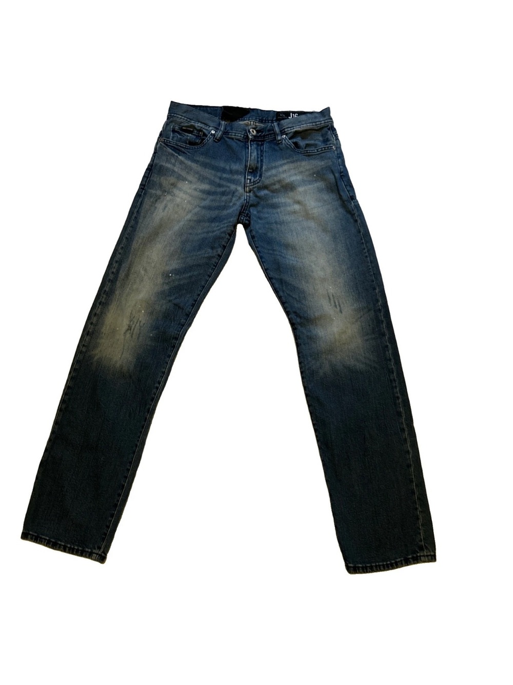 Armani Exchange J16 Men’s Straight Fit Blue Distressed Denim Jeans Size 30